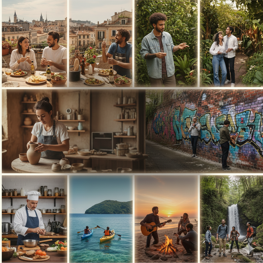 A unique local experience, like a rooftop gathering